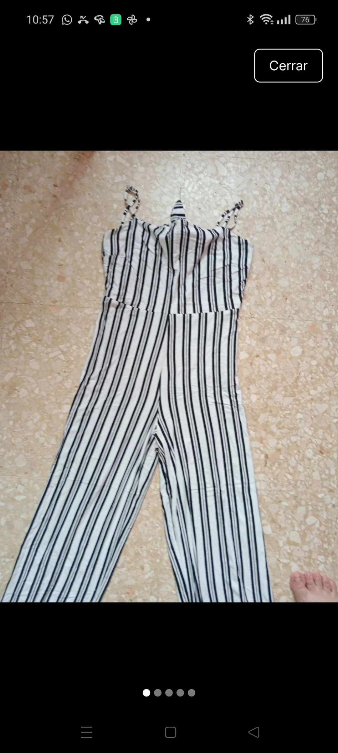 Mono largo verano mujer talla L Stradivarius 